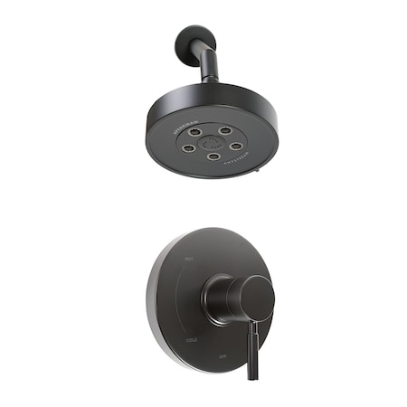 Speakman Trim and Shower Combination (Valve Not included), 2.0 GPM, Matte Black SLV-1010-MB-E2