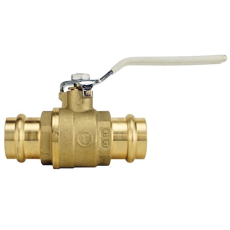 Apollo 94VLF Series Ball Valve, 1 in Connection, Press Fit, 250 psi Pressure, Quarter-Turn Lever Actuator 94VLF10501TMG