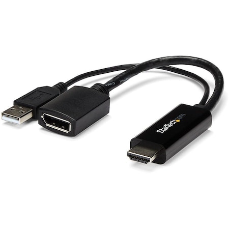 Startech.Com HDMI TO DISPLAY PORT ADAPTER - 4K 30HZ HD2DP