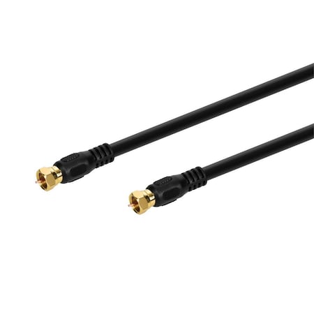 Monoprice Coaxial Cable, RG-6, 3 ft., Black 3030
