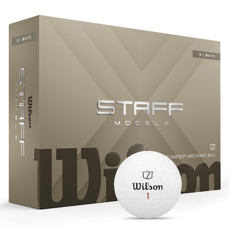 Wilson Staff Model X White Golf Balls, 12PK 113170