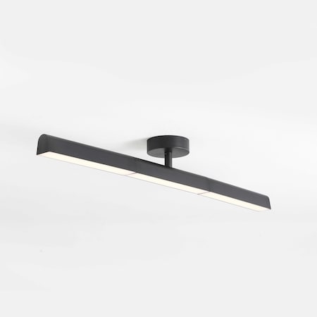 Vidalite Ma'or Black Linear Ceiling Light with 3 Rotatable Sections, Integrated LED Light, 3000K, 1531 Lumens CE1008827