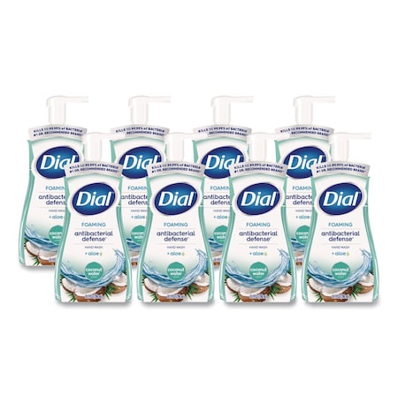 Dial Antibacterial Foaming Hand Wash, Coconut Water Scent, 10 oz, PK8 17000 34715