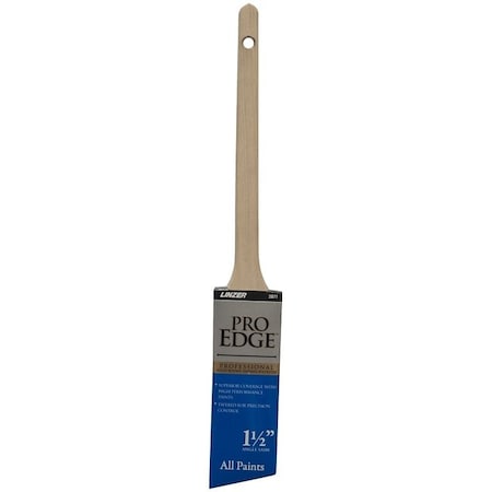 Linzer Paint Brush, 112 in W, Polyester Bristle, Angle Sash, Rat Tail Handle 2871-1.5