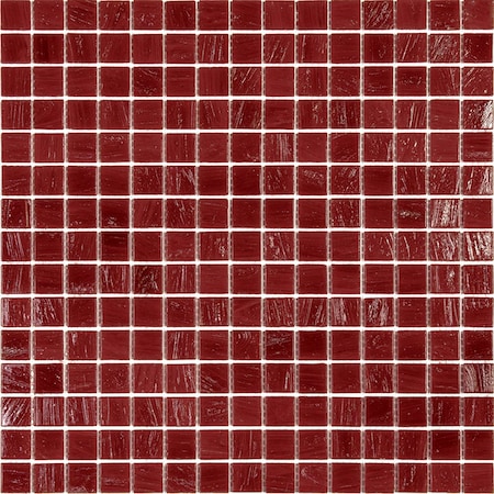 Apollo Tile Celestial 12 in. x 12 in. Glossy Scarlet Red Glass Mosaic Wall and Floor Tile 20 sqft/case, 20PK APLST88RD214A