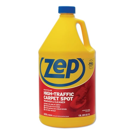 Zep High Traffic Carpet Cleaner, 128 oz Bottle ZUHTC128EA