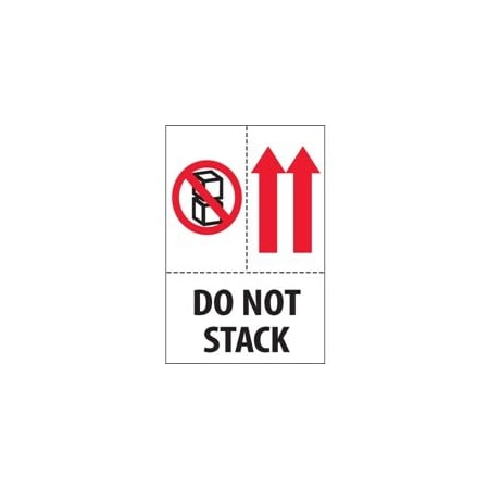 Bubblefast 4 x 6'' - ''Do Not Stack'' Labels BFDL2153