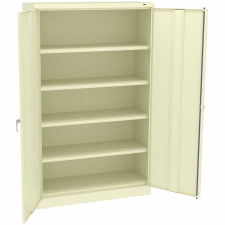 Tennsco Shelving Storage Cabinet, 78 in H, 48 in W, Champagne/Putty, 0 Drawers J1878SUPY