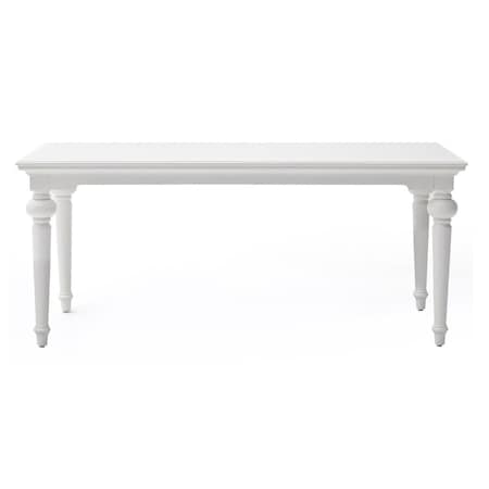 Homeroots 71" White Solid Wood Dining Table 518758