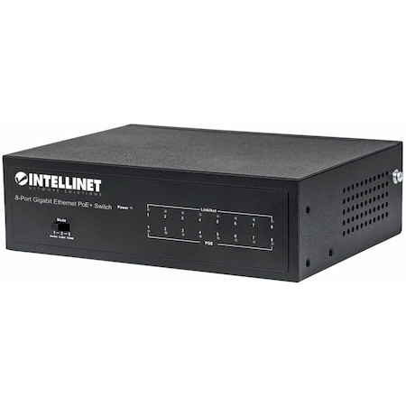 Intellinet Network Solutions 8-PORT GIGABIT POE+ SWITCH, 60W DESKTOP, 561204