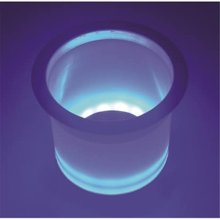 Strike3 LED-LCH-BU-DP  LED Lighted Stainless Steel Rim Drink Holder - Blue ST3093564