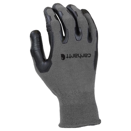 Carhartt Men's Indoor/Outdoor Grip Gloves Gray L, Pair GC0703MGREY-L