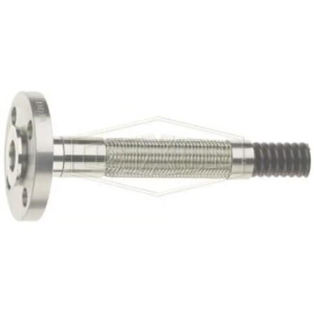 Dixon Conductive Open Pitch True ID Convoluted PTFE Hose, 1-1/4 in Nominal, 900 psi Working, Braided 304 S BOC-T20