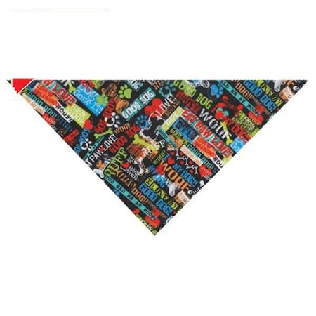 Fly Free Zone Top Performance Eat Paw Love Bandanas, Multicolor FL1900085