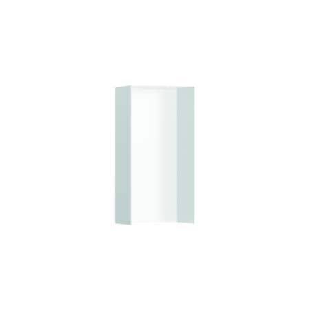 Hansgrohe XtraStoris Minimalistic Wall Niche with Open Frame 12"x 6"x 4" in Matte White 56070700