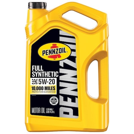 Pennzoil Full Synthetic Motor Oil, 5W-20, 5 qt Bottle 550058599