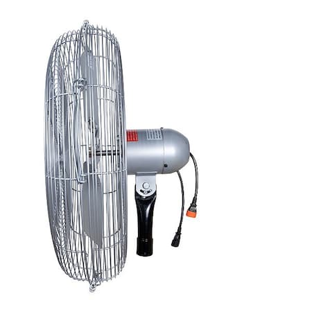 Jan Fan MountedFan, Silver, 30inDia, Steel, 3Blade JF-AKF30-DCS-S