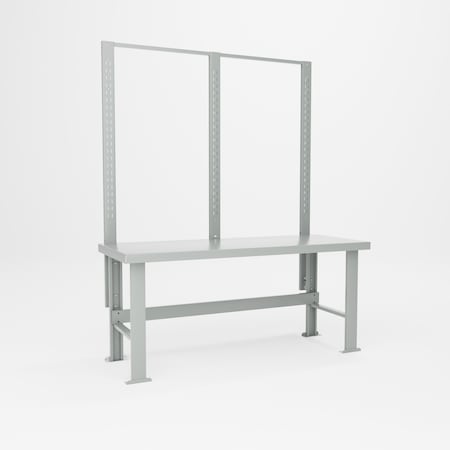 Pucel Versatile Modular Workbench, 28 in W x 34 in H x 72 in D, Gray VMW-2872-S