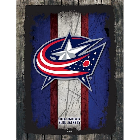 Holland Bar Stool Co Columbus Blue Jackets 24" x 32" Canvas Wall Art LCnvs02-2432ColBlu