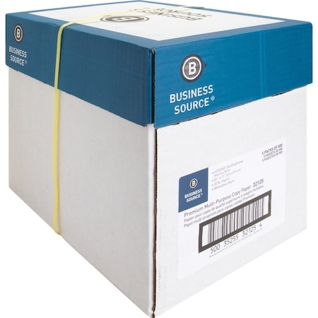 Business Source PAPER, COPY, 20#, 92BRT, 8.5X11, PK5 BSN32125
