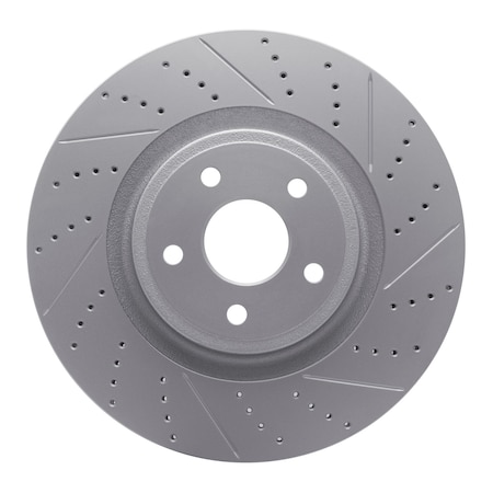 Dynamic Friction Co DFC Geoperformance Rotor - Drilled and Slotted 830-42009R