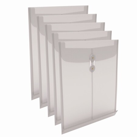 Tru Red Poly String and Button Storage Envelope, Letter Size, Clear ...