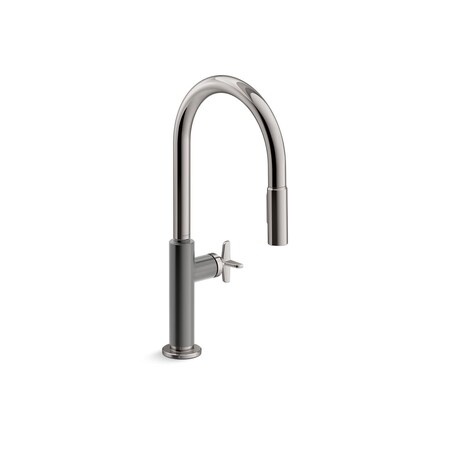 Kohler Billet Touchless pull-down kitchen sink faucet with two-function sprayhead 28670-3RT2-TT