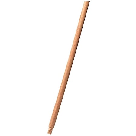 Rubbermaid Broom Handle, 15/16 in Dia, 60 in L, Threaded, Wood, Natural FG636100LAC