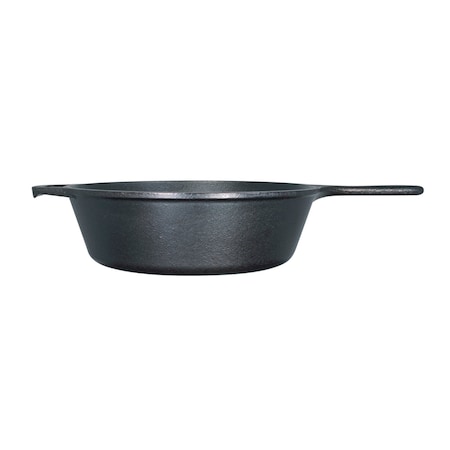 Lodge 10.25 Inch / 3.2 Quart Cast Iron Deep Skillet, 2PK L8DSK3
