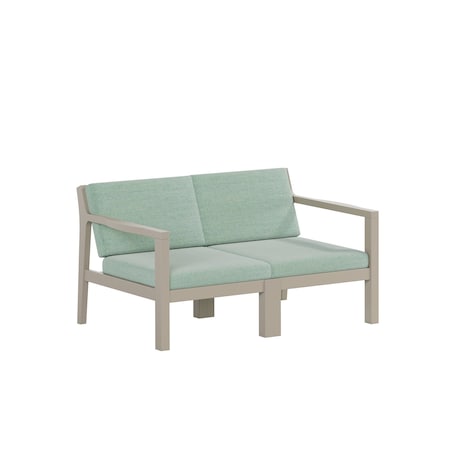Polybird BREEZE DEEP SEAT LOVESEAT.     WEATHERWOOD POLYBIRD P108-WW-CASP