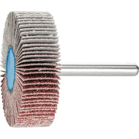 Pferd 2'' x 1/2'' Mounted Flap Wheel - 1/4'' Shank - Silicon Carbide - 60 Grit 45426