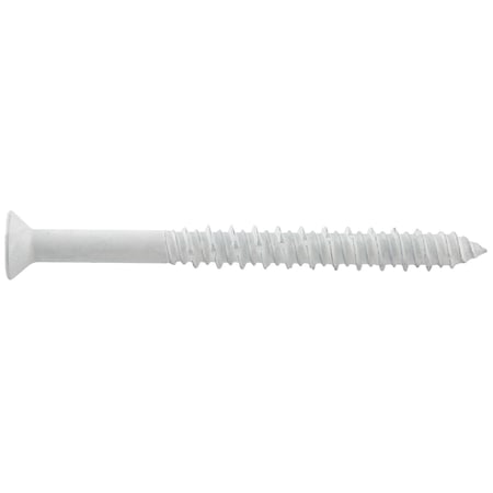 Dewalt Concrete Anchor Screw, 3/16 in Dia., Flat, 4 in L, Steel Zinc Plated, 500 PK DFM2ELD450S