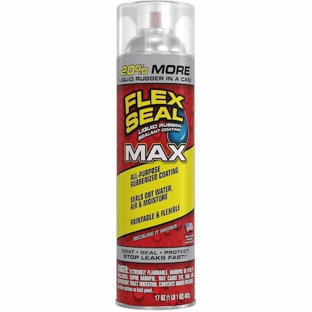 Flex Seal Max Clear, Net Wt. 17 oz, 4PK FSMAXCLR24