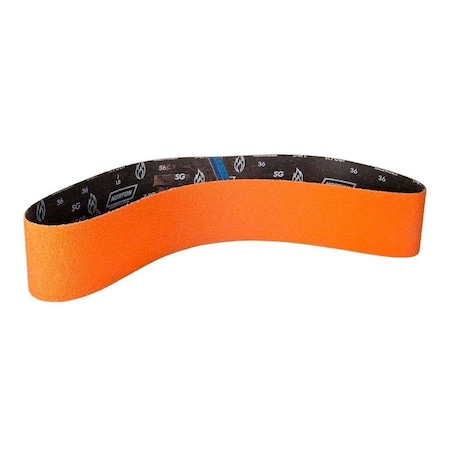 Norton Co Abrasive Belt: 2" Wide, 48" Long, 36 Grit, Ceramic 63642592057