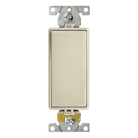 Leviton Wall Switch, Light Almond, 3-Way, 2 hp M5623-I