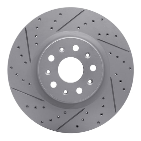 Dynamic Friction Co DFC Geoperformance Rotor - Drilled and Slotted 830-46036L