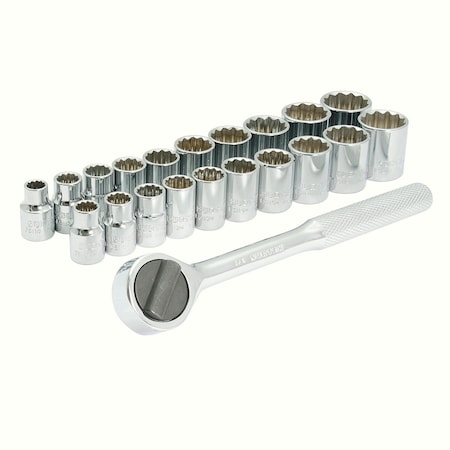 Surtek 3/8in Drive Combination Socket And Accessories, 21 Pieces A02C