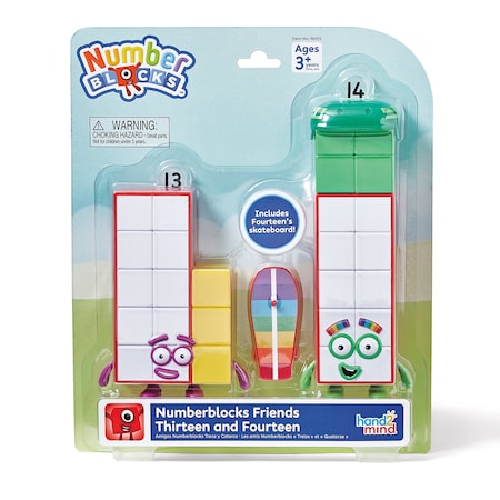 Hand2Mind Numberblocks Friends Thirteen and Fourteen Figure Set 96925