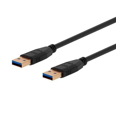 Monoprice Select USB 3.0 Type-A to Type-A Cable_ 6ft_ Black 38598