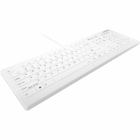 Cherry Americas CHERRY AK-C8112 Medical Keyboard - Permanent Cable, US Layout, (CF/WIN LEFT), White AK-C8112-US-W/US