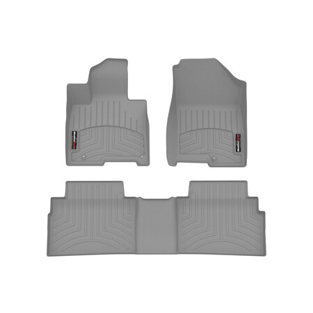 Weathertech Grey, Front and Rear Floorliners 461729-1-2