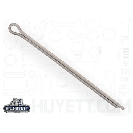 Huyett Cotter Pin, 300-304 Stainless Steel, 3.2 mm Dia x 63 mm Effective Length CPMS-032-063