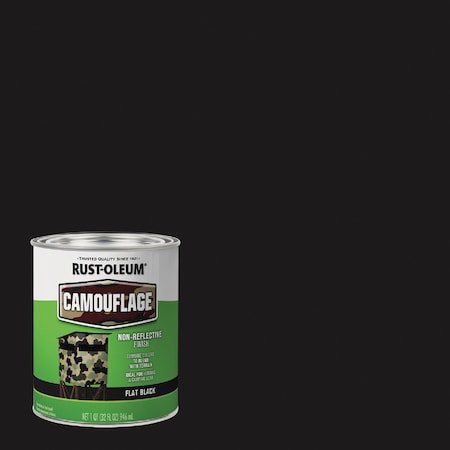 Rust-Oleum 1 Qt. Camouflage Brush Paint Black 379558