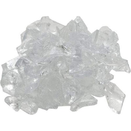 Dagan 0.5-0.75 in. Fire Glass, Crystal GLL-CRYSTAL