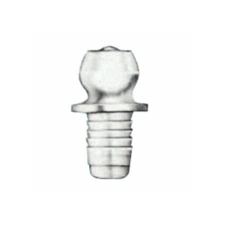 Alemite Drive Fitting, Straight, 33/64 in, Male/Male, 1/8 in, 50PK 025-LAGN-1728-B