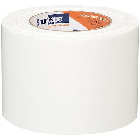 Shurtape Film Tape, White, 60 yd L, 3-3/4 in W 152419