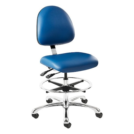 Bevco ISO 7 Tall Vinyl Chair w/Casters 9551MC4-BLU-3850S/5