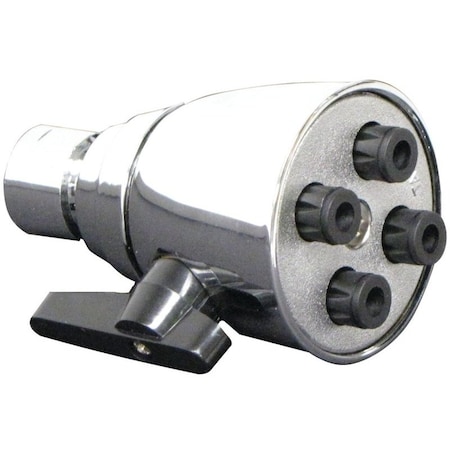 Plumb Pak Deluxe Series Shower Head, 2.5 gpm, 1/2 in Connection, Brass, Chrome, 6PK PP825-2