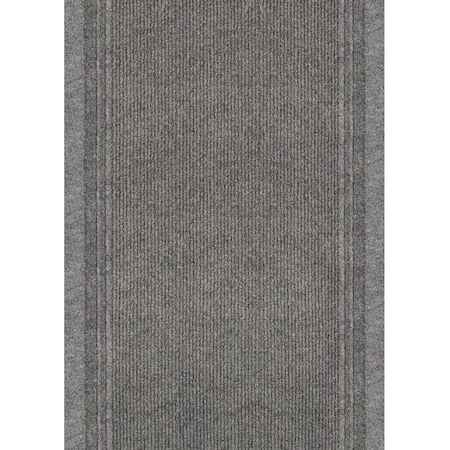 Multy Home MT1000275 Rug, 60 ft L, 26 in W, Runner, Polypropylene Rug, Gray 1000275EA