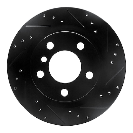 Dynamic Friction Co DFC Brake Rotor - Drilled and Slotted - Black 633-31111R